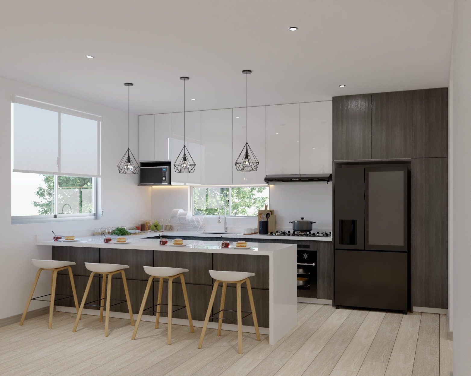 Cocina integral moderna