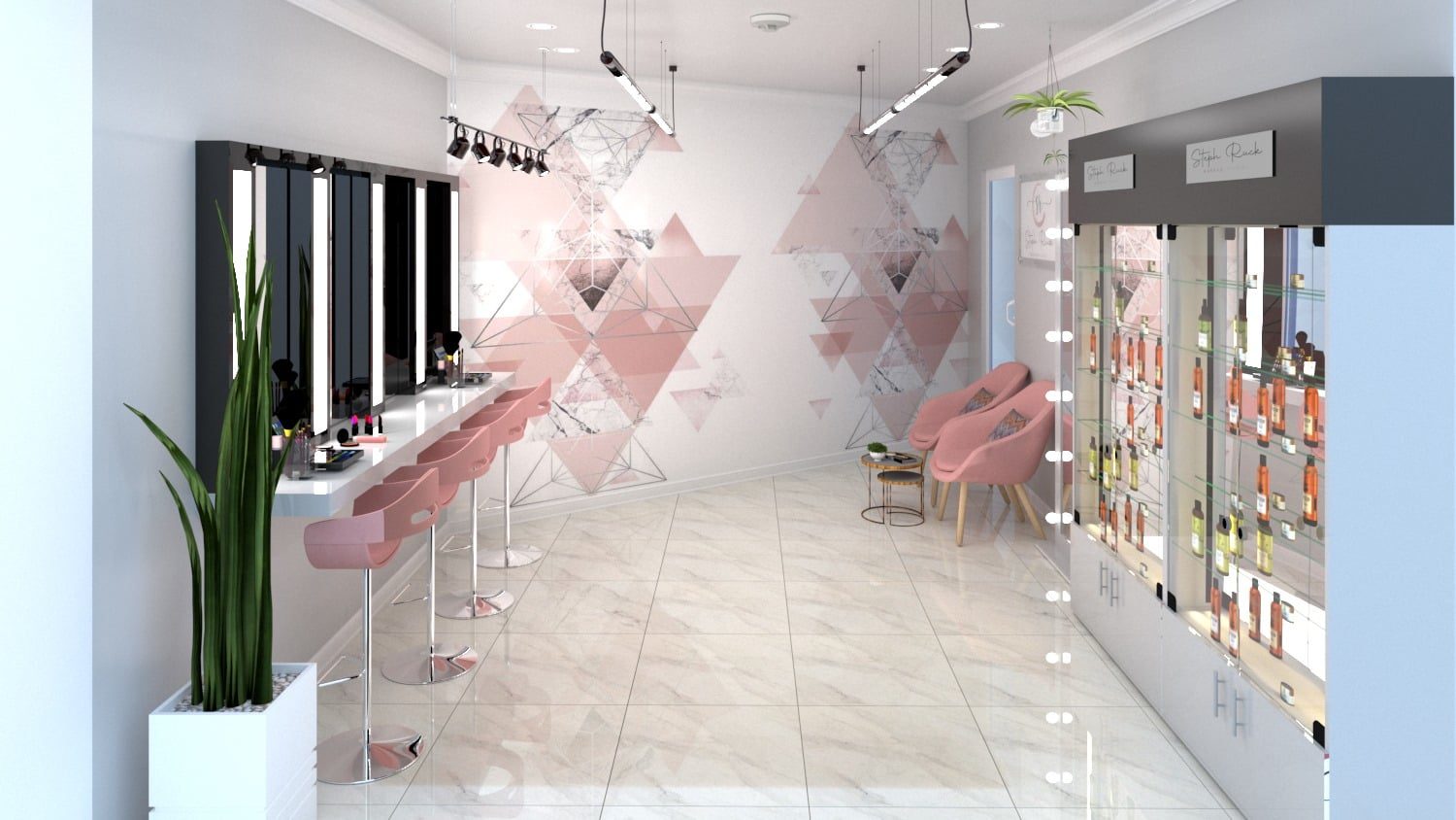 Salón de belleza – vista general